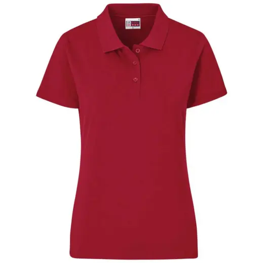 Ladies Prima Stretch Golf Shirt Red Front